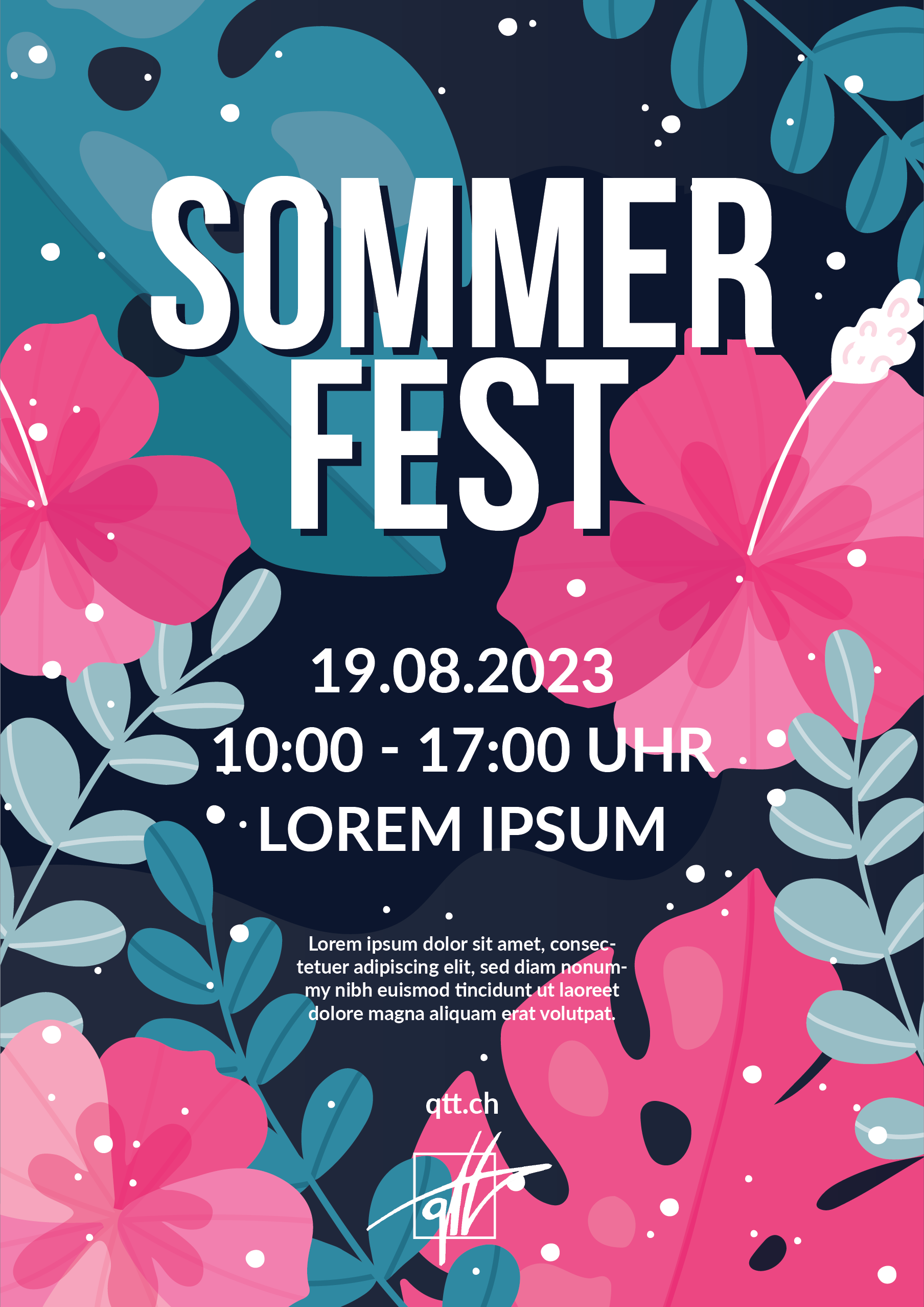 Sommerfest Flyer Dunkel